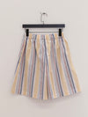 BASERANGE French-made organic cotton striped shorts (BAS-SHST-PO-SU25-MARTINIQUE STRIPE)